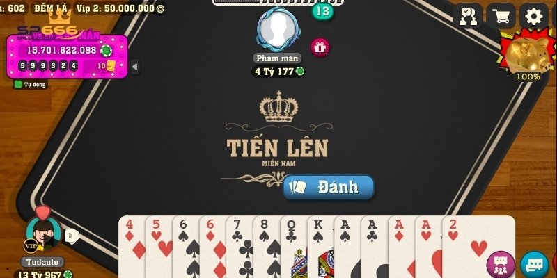 Giới thiệu chung về game bài Tiến lên trên SP666 cho người mới